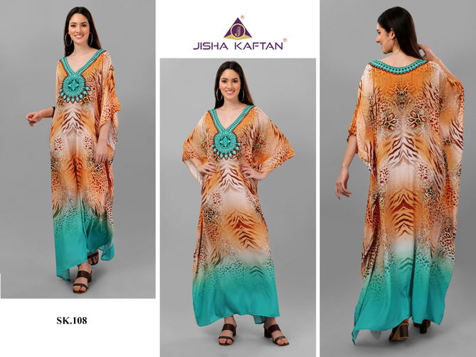 Jelite Silk Digital Printed Casual Wear Wholesale Kaftan Catalog
